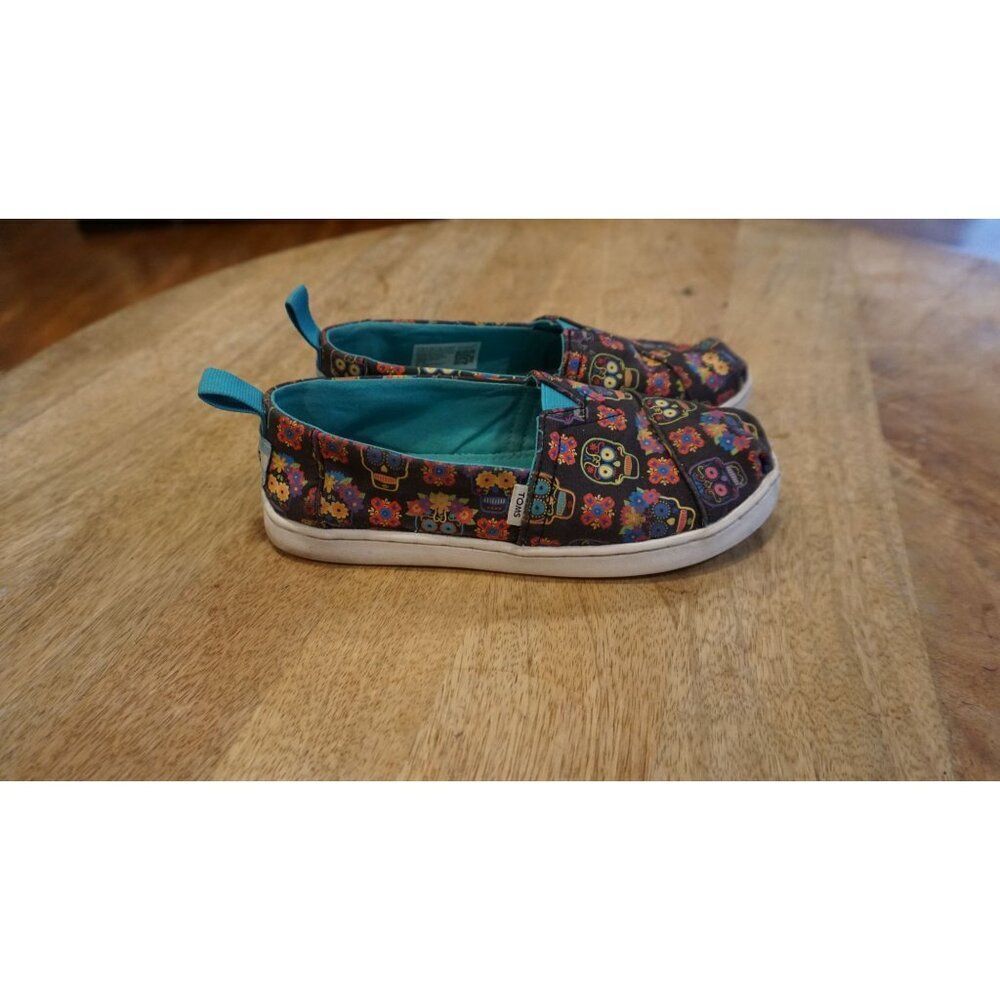 Toms YOUTH Alpargata Dia De Los Muertos Cupsole (Glow in the Dark), Size 13.5 - Picture 5 of 15
